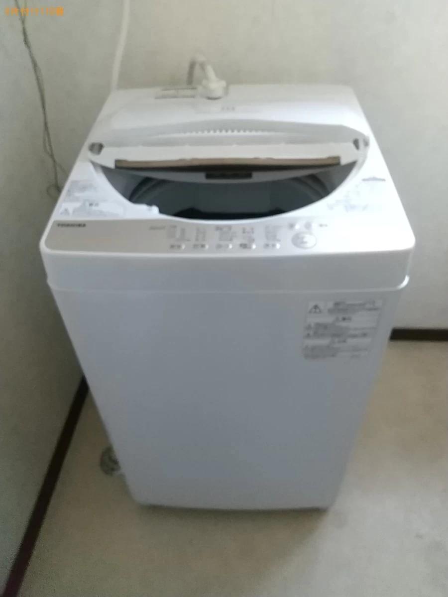 洗濯機の設置と古いドラム式乾燥機付洗濯機の回収・処分ご依頼